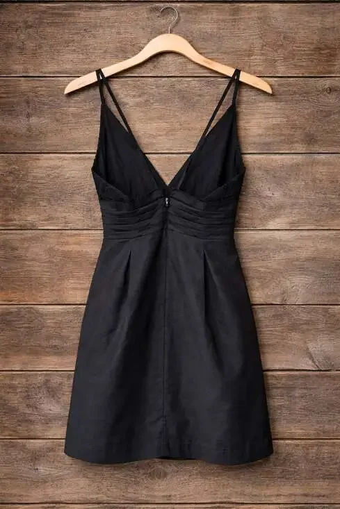 NWT Free People We Go Together Beaded Mini Dress in Black Size 10 - Picture 3 of 9